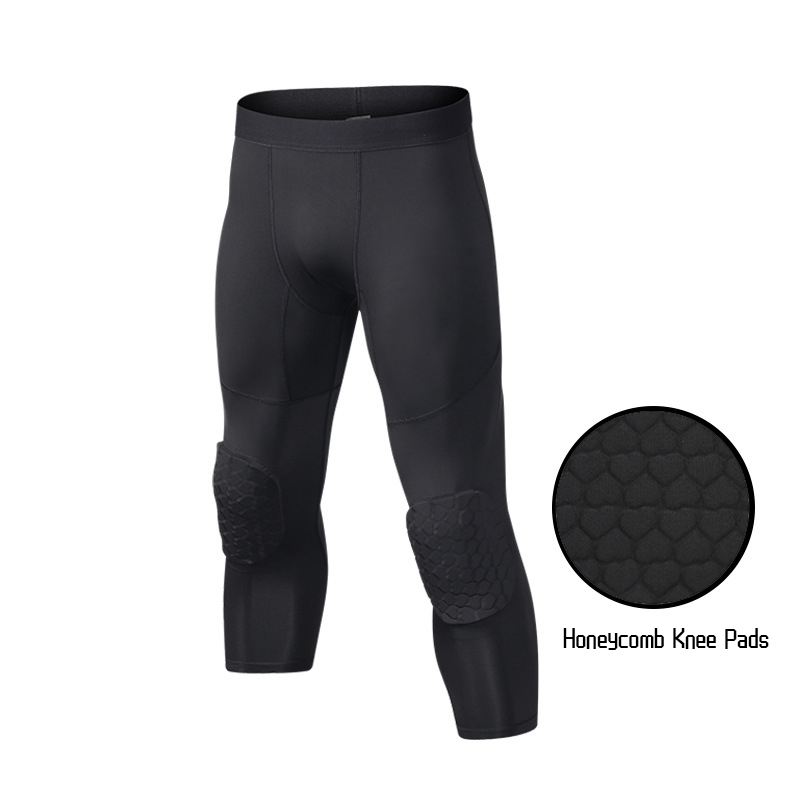 남성용 무릎 패드 농구 바지, 3/4 패딩 압축 레깅스 - Running Gear Sale 리뷰 및 가격